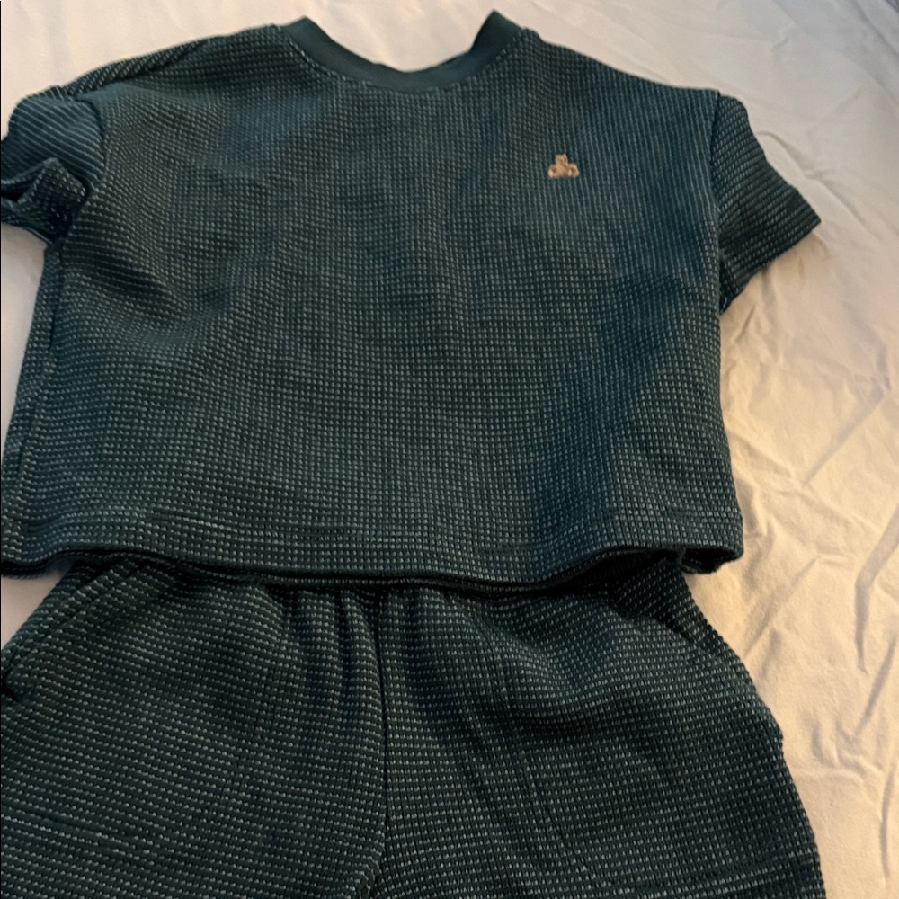 GAP Kids Waffle Knit Set - Dark Teal